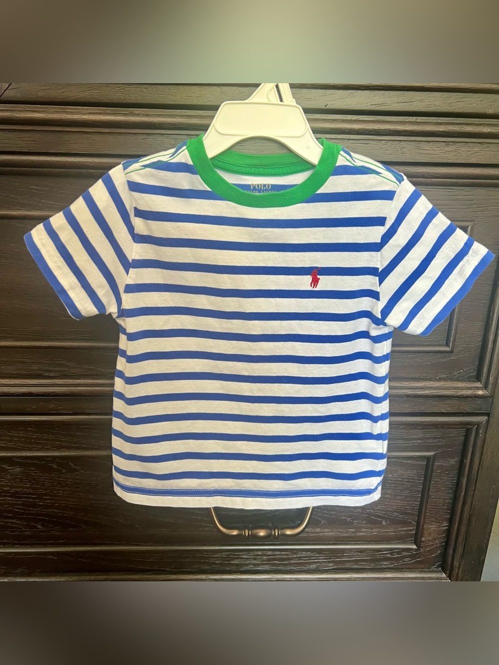 Polo by Ralph Lauren Blue & White Striped Tee